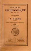 Congrs archologique de France  Reims en 1911 tome 1