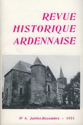 Revue Historique Ardennaise 1971 N° 6