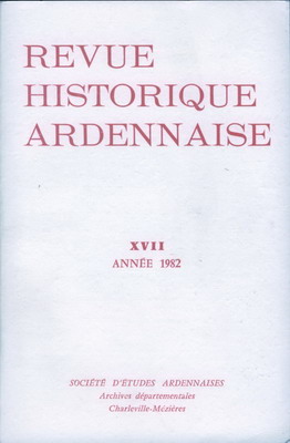 Revue Historique Ardennaise 1982 N° 17