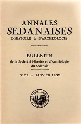 Annales Sedanaises N° 52, janvier 1955