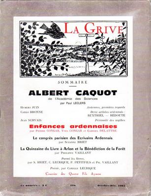 La Grive N° 128, octobre 1965