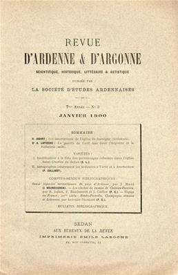 Revue d'Ardenne et d'Argonne 1900 N° 3