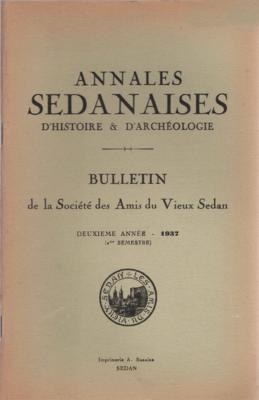 Annales Sedanaises N° 3, 2e semestre 1937