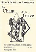 Au chant de la Grive N 13 (printemps 2002)