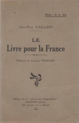 Le livre pour la France, Jean Paul Vaillant