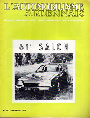 L'automobilisme Ardennais N° 212