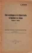 Etudes morphologiques sur les Elphants fossiles du Dpartement des Ardennes, A. Bastin