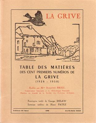 La Grive N° 102, avril 1959