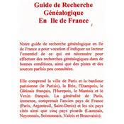 Guide de recherche généalogique en Ile de France