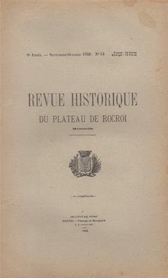 Revue Historique du Plateau de Rocroi N° 54