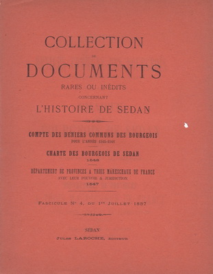 Compte des deniers communs des bourgeois en 1545