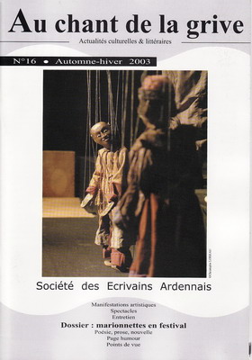 Au chant de la grive N° 16 (automne 2003)