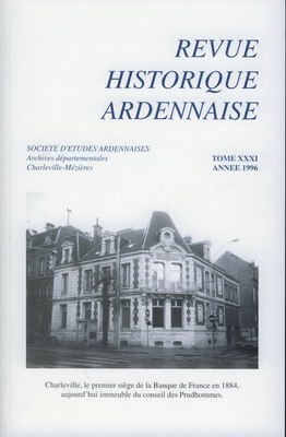 Revue Historique Ardennaise 1996 N° 31