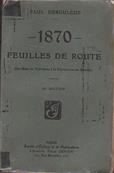 1870 feuilles de route,Paul Deroulede