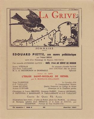 La Grive N° 93, janvier 1957