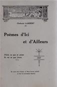 Pomes d'Ici et d'Ailleurs, Clodomir Lambert