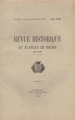 Revue historique du plateau de Rocroi N° 92