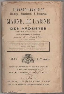 Almanach Matot Braine 1899