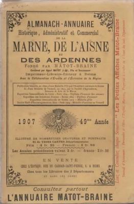 Almanach Matot Braine 1907