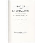 Notes secrtes de Monsieur de Caumartin