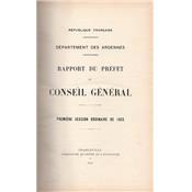 Rapport du préfet au Conseil Général des Ardennes 1933