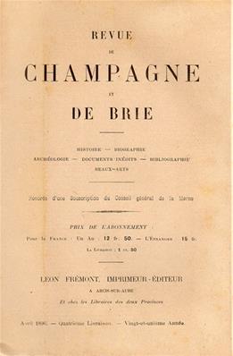 Revue de Champagne et de Brie avril 1896