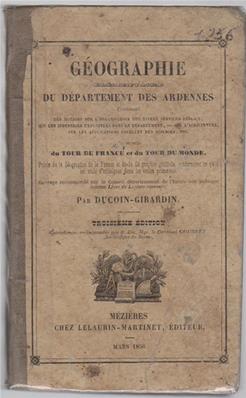 Géographie du département des Ardennes 1856