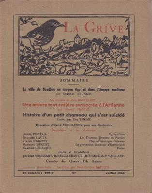 La Grive N° 87, juillet 1955