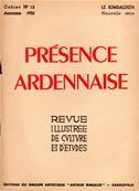 Présence Ardennaise N° 12 automne 1952
