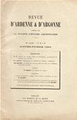 Revue d'Ardenne et d'Argonne 1902 N° 3 / 4