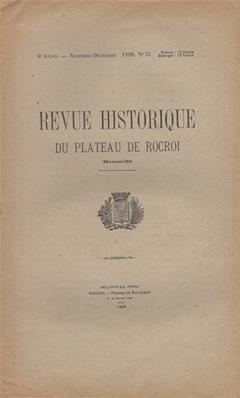 Revue Historique du Plateau de Rocroi N° 55