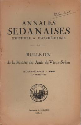 Annales Sedanaises N° 4, 1er semestre 1938