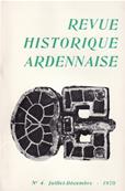 Revue historique Ardennaise 1970 N° 4