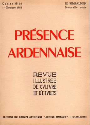 Présence Ardennaise N° 16 octobre 1953