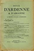 Revue d'Ardenne et d'Argonne 1912 N° 1