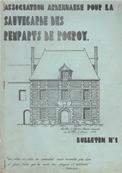 Association ardennaise pour la sauvegarde des remparts de Rocroy bulletin N° 1