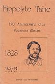 150 e anniversaire d'un vouzinois : Hippolyte Taine