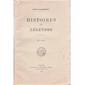 Histoires et lgendes / Henri Dacremont