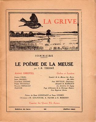 La Grive N° 54, édition de luxe