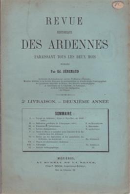 Revue historique des Ardennes 1865 2° livraison