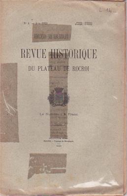 Revue Historique du Plateau de Rocroi N° 4