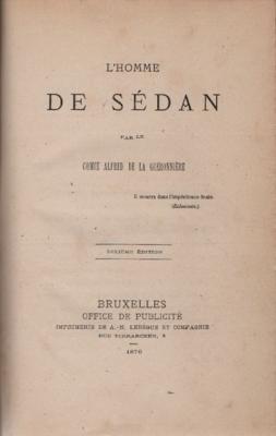 L'homme de Sedan, Comte Alfred de la Guéronnière