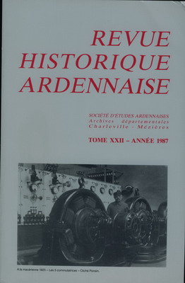 Revue Historique Ardennaise 1987 N° 22