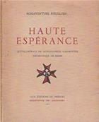 Haute Esprance / Bonaventure Fieullien