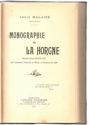 Monographie de la Horgne, Louis Malaizé