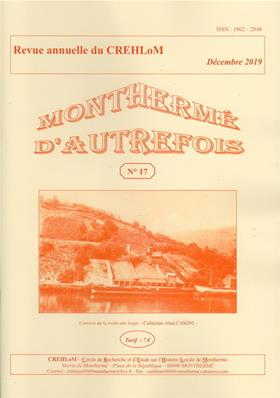 Monthermé d'autrefois N° 17 , décembre 2019