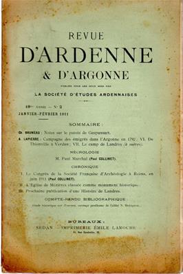 Revue d'Ardenne et d'Argonne 1911 N° 2