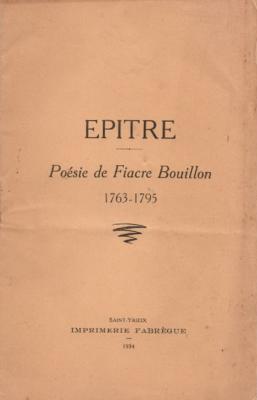 Epitre, Fiacre Bouillon