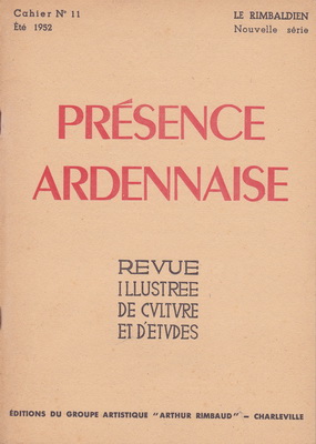 Présence Ardennaise N° 11 été 1952
