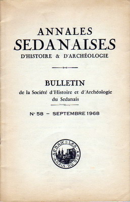 Annales Sedanaises N° 58 , septembre 1968